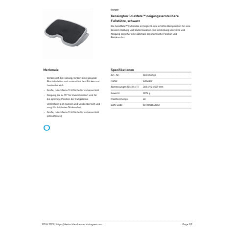 kensington-poggiapiedi-smartfit-solemate-nero-acco56145