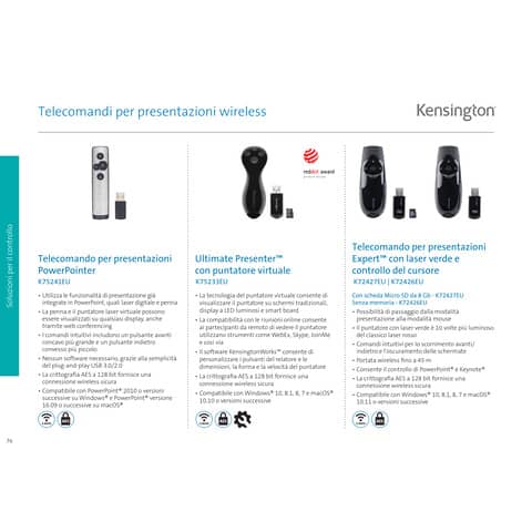 kensington-puntatore-laser-joystick-presenter-expert-luce-verde-k72426eu