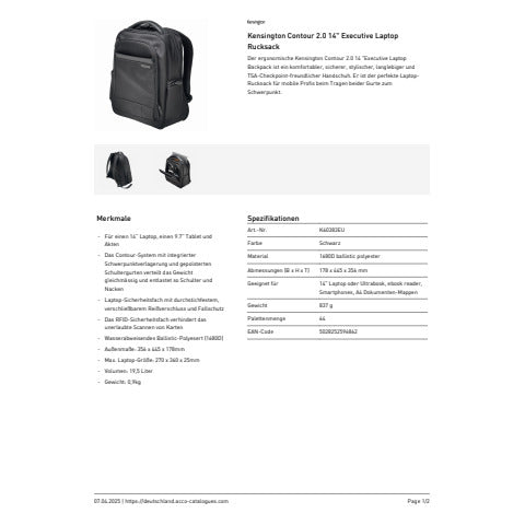 kensington-zaino-executive-laptop-contour-2-0-fino-14-nero-k60383eu