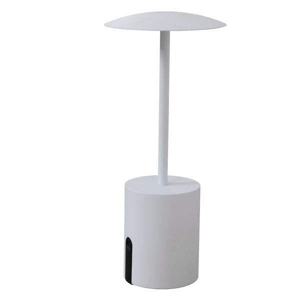 king-collection-lampada-tavolo-rocket-led-alluminio-bianco