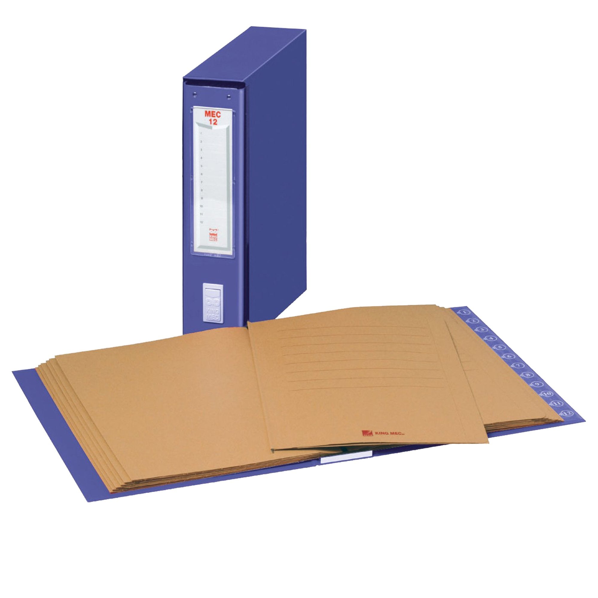 king-mec-classificatore-numerico-mec-12-blu-23x32cm-dorso-7cm