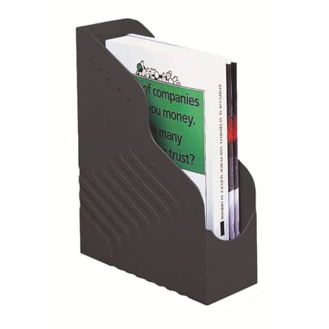 king-mec-portariviste-magazine-rack-jumbo-dorso-10-cm-nero-49110