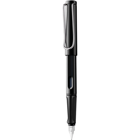lamy-penna-safari-punta-fine-inchiostro-blu-blackstilo-fusto-nero-1219678