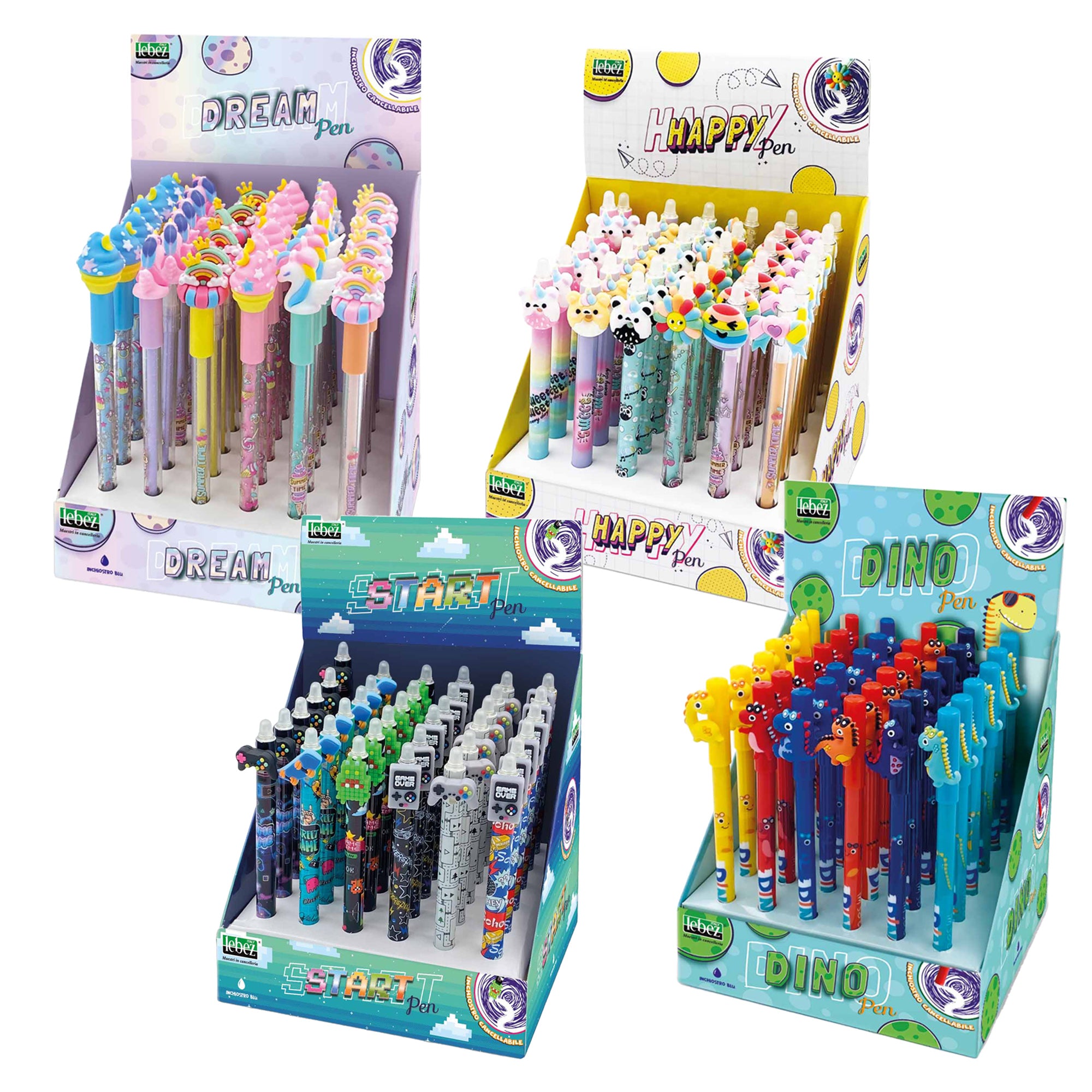 lebez-box-4-expo-36pz-cad-penne-cancellabili-fantasie-assortite