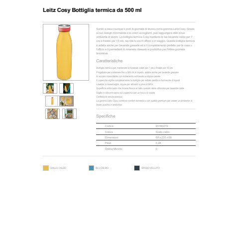 leitz-bottiglia-termica-cosy-500-ml-6-8x23-5x6-8-cm-giallo-caldo-90160019