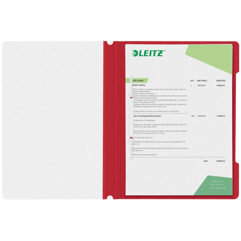 leitz-cartellina-aghi-clip-pvc-a4-rosso-41910125