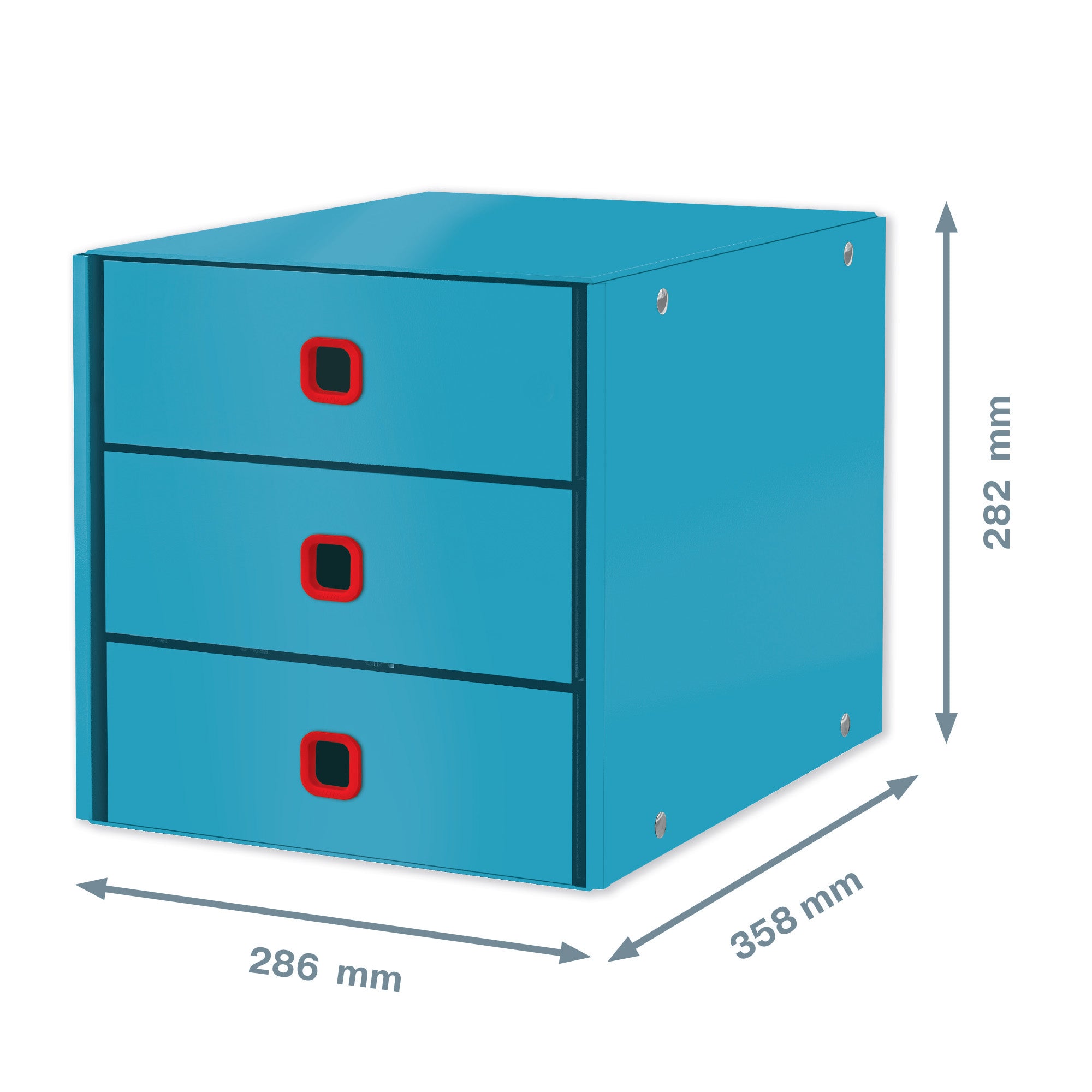 leitz-cassettiera-3-cassetti-clickstore-blu-cosy