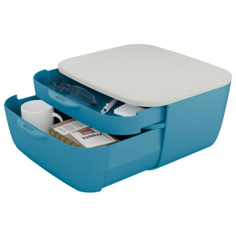 leitz-cassettiera-cosy-2-cassetti-25x14-3x27-5-cm-blu-calmo-53570061