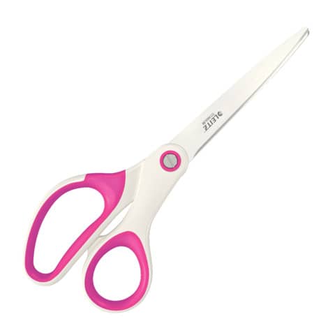leitz-forbici-ufficio-wow-asimmetrica-acciaio-inox-rivestito-titanio-fucsia-20-5-cm-53192123