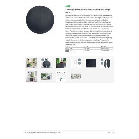 leitz-palla-active-seduta-anti-rotolamento-diametro-65-cm-ergo-grigio-scuro-65420089