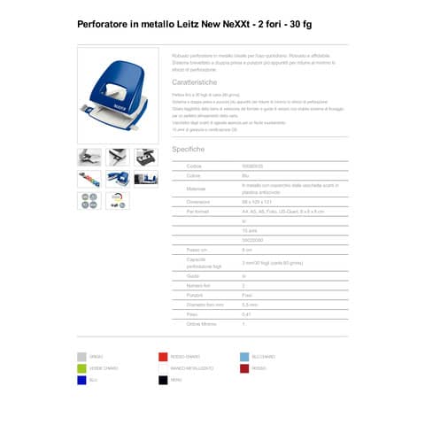 leitz-perforatore-5008-2-fori-30-fogli-nexxt-series-metallo-blu-50080035