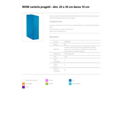 leitz-scatola-portaprogetti-wow-cartone-dorso-10-cm-formato-25x35-cm-azzurro-metallizzato-39680036