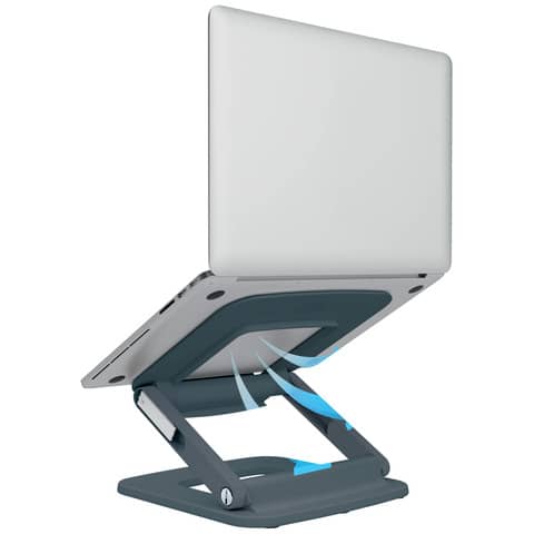leitz-supporto-ergo-laptop-multi-angolo-80-plastica-riciclata-ergo-grigio-scuro-258x45x253-mm-64240089