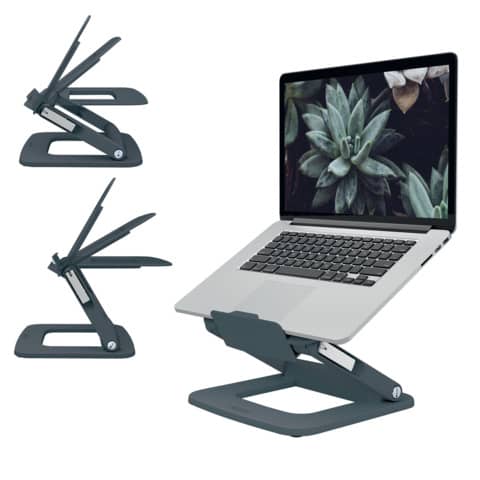 leitz-supporto-ergo-laptop-multi-angolo-80-plastica-riciclata-ergo-grigio-scuro-258x45x253-mm-64240089