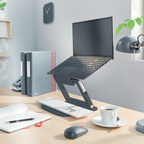 leitz-supporto-ergo-laptop-multi-angolo-80-plastica-riciclata-ergo-grigio-scuro-258x45x253-mm-64240089