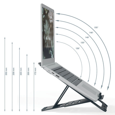 leitz-supporto-laptop-regolabile-ultrapiatto-alluminio-ergo-grigio-scuro-300x10x210-mm-63460089