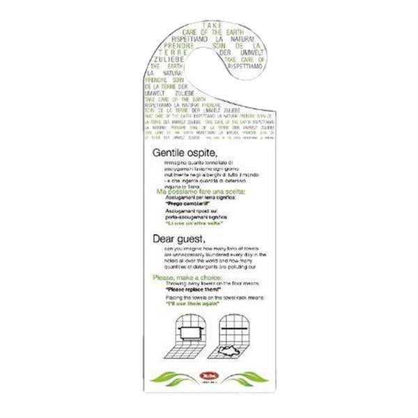 leone-conf-20-appendiporta-hotel-cambio-asciugamani-cartoncino-plastificato