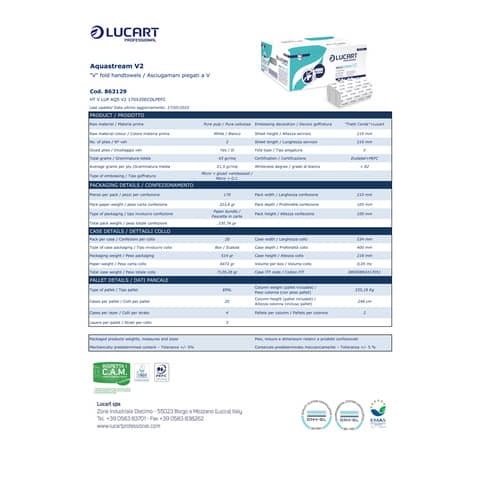 lucart-professional-asciugamano-2-veli-aquastream-piegato-v-conf-20-pacchetti-170-foglietti-863129