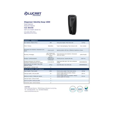 lucart-professional-dispenser-sapone-identity-soap-1000-nero-892440