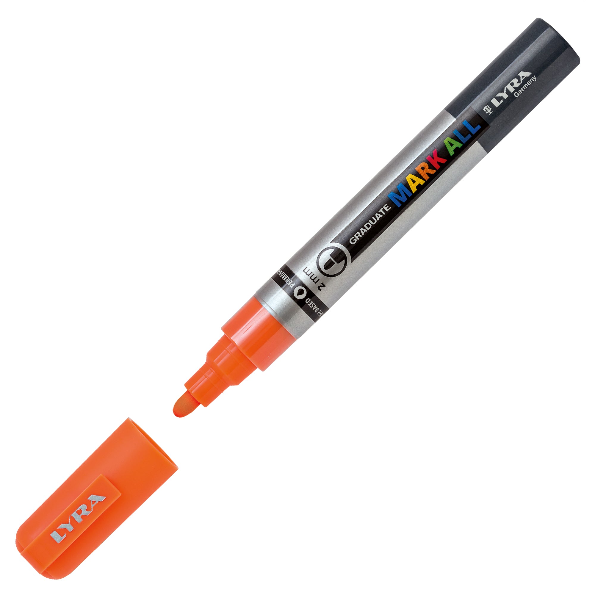 lyra-marcatore-graduate-mark-punta-tonda-arancione-fluo