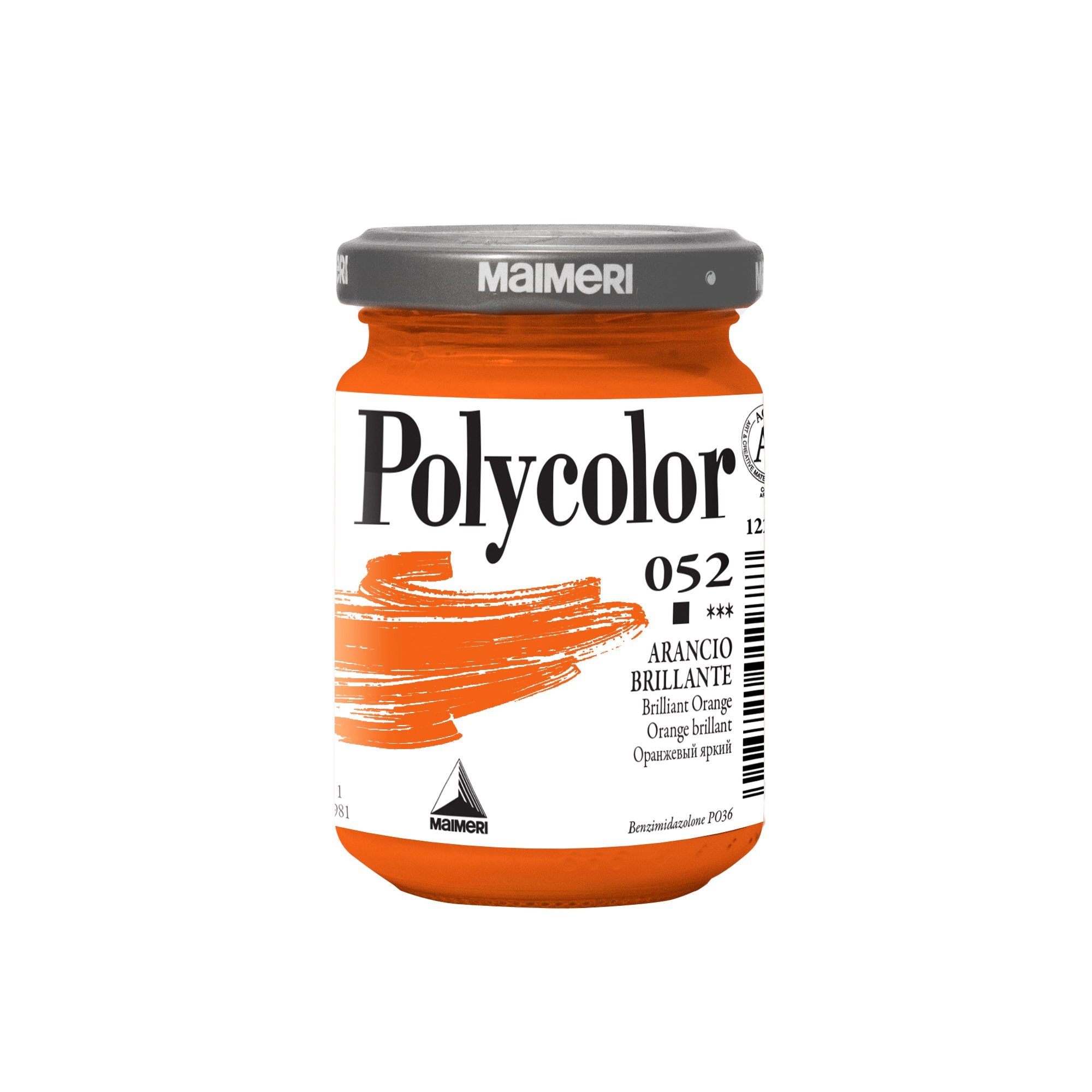 maimeri-colore-vinilico-polycolor-vasetto-140-ml-arancio-brillante