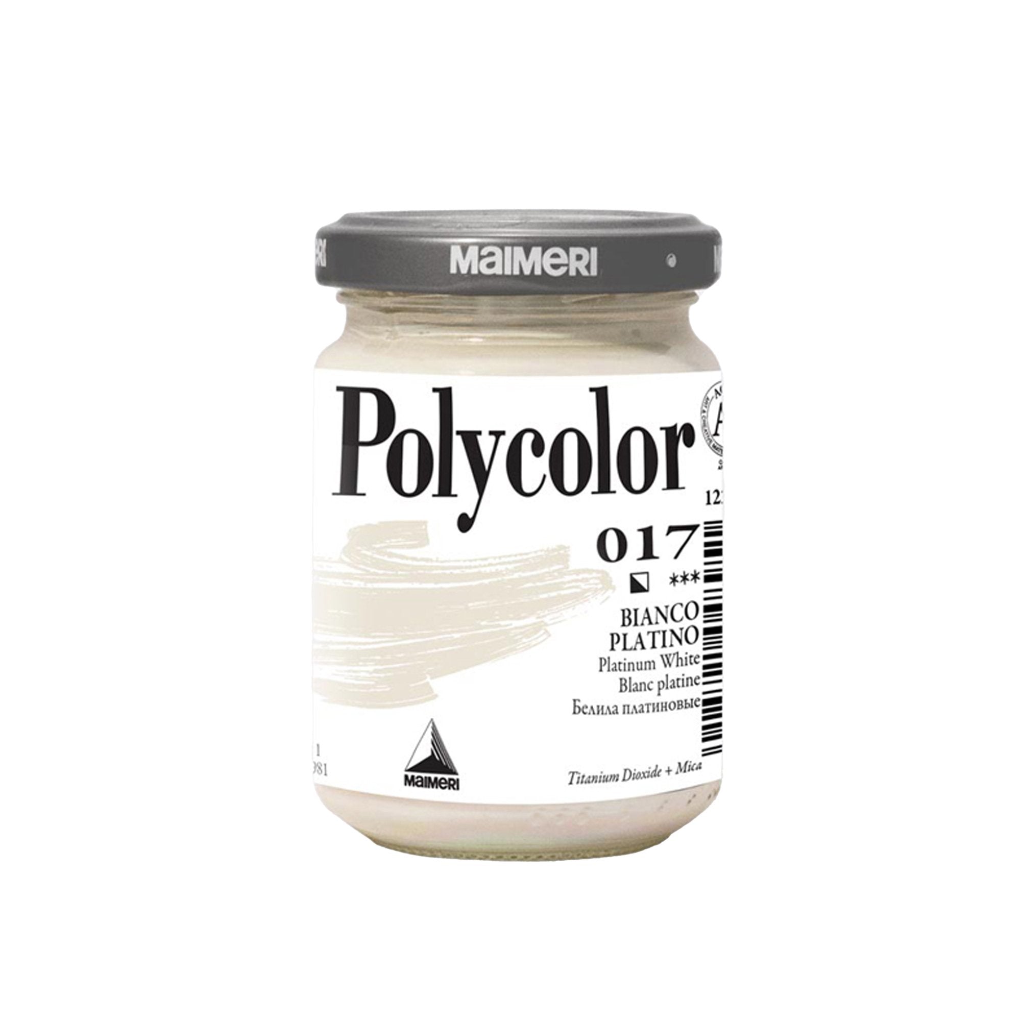 maimeri-colore-vinilico-polycolor-vasetto-140-ml-bianco-platino