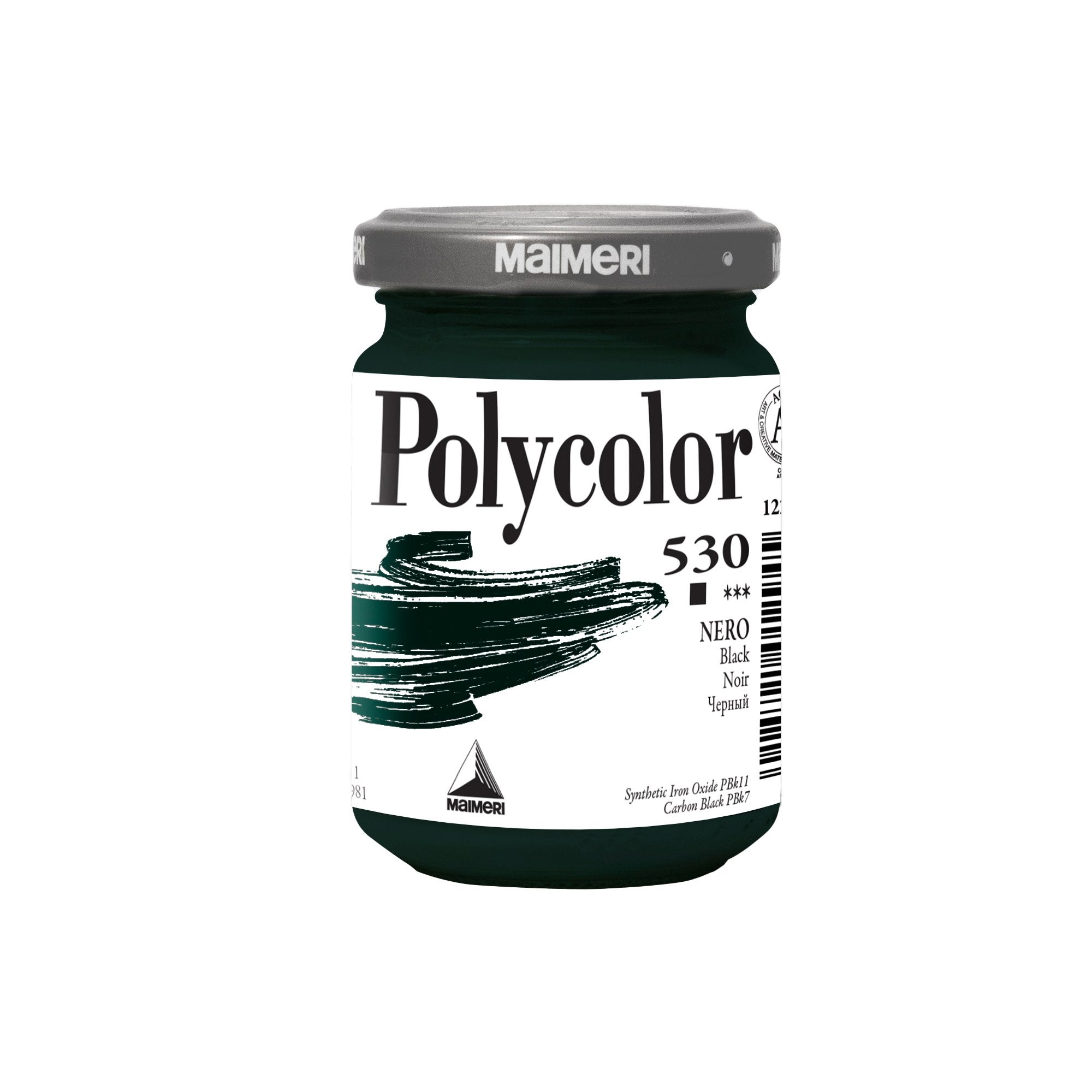 maimeri-colore-vinilico-polycolor-vasetto-140-ml-nero