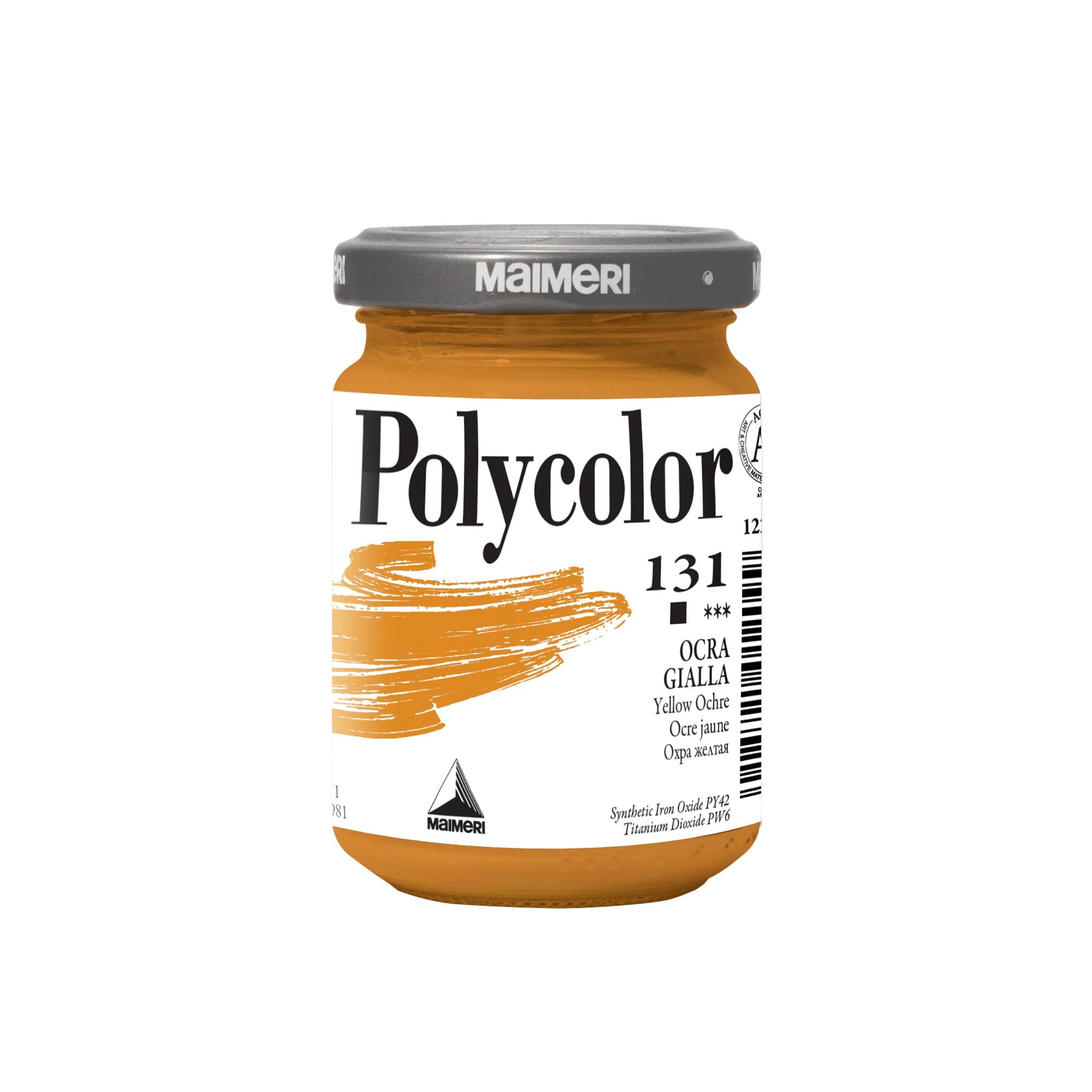 maimeri-colore-vinilico-polycolor-vasetto-140-ml-ocra-gialla