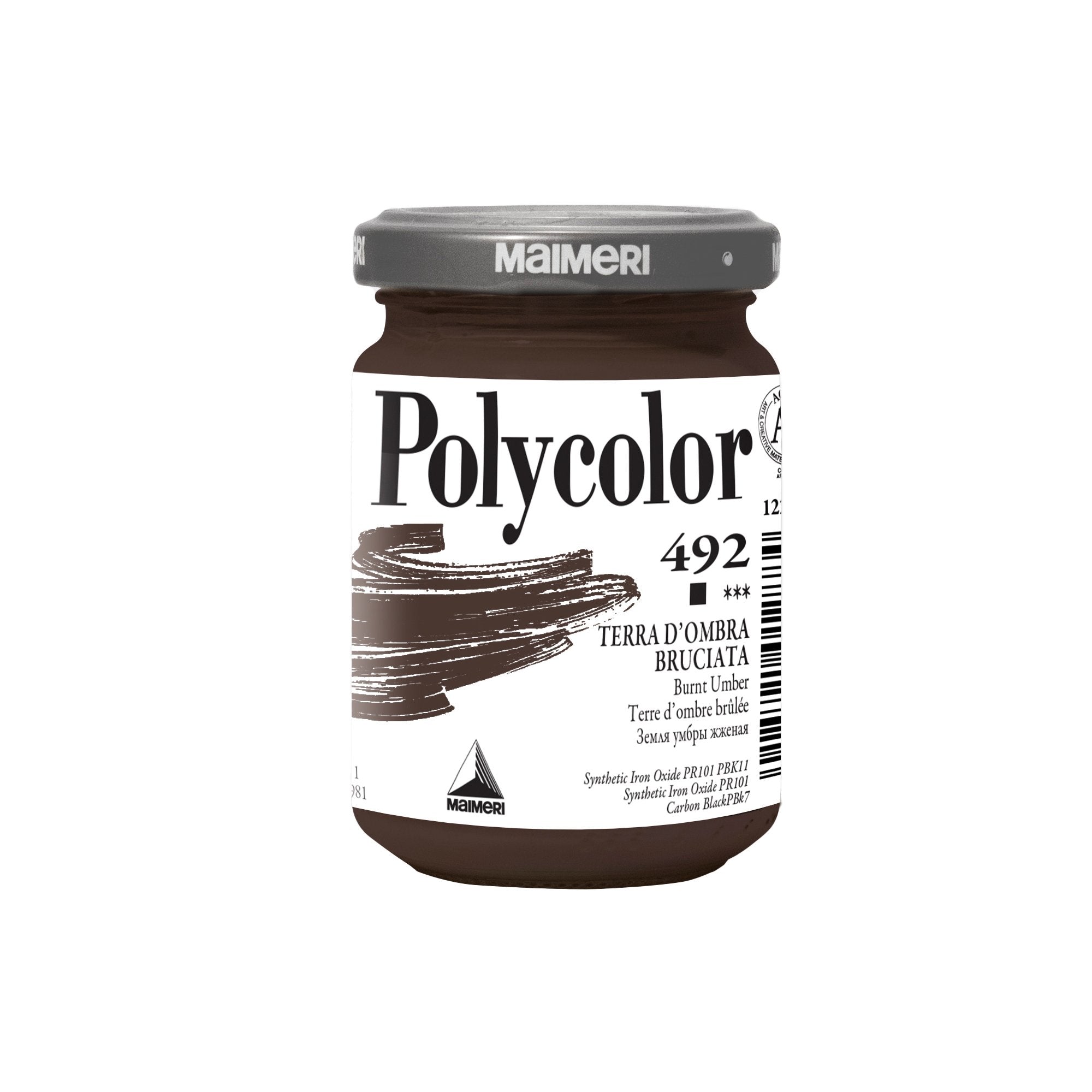 maimeri-colore-vinilico-polycolor-vasetto-140-ml-terra-dombra-bruciata