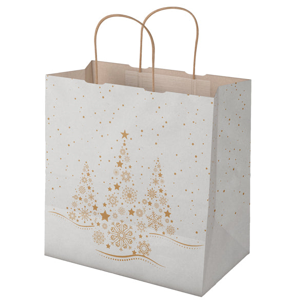 mainetti-bags-blister-25-shopper-carta-28x17x29cm-xmas-dream-bianco-oro-mainetti