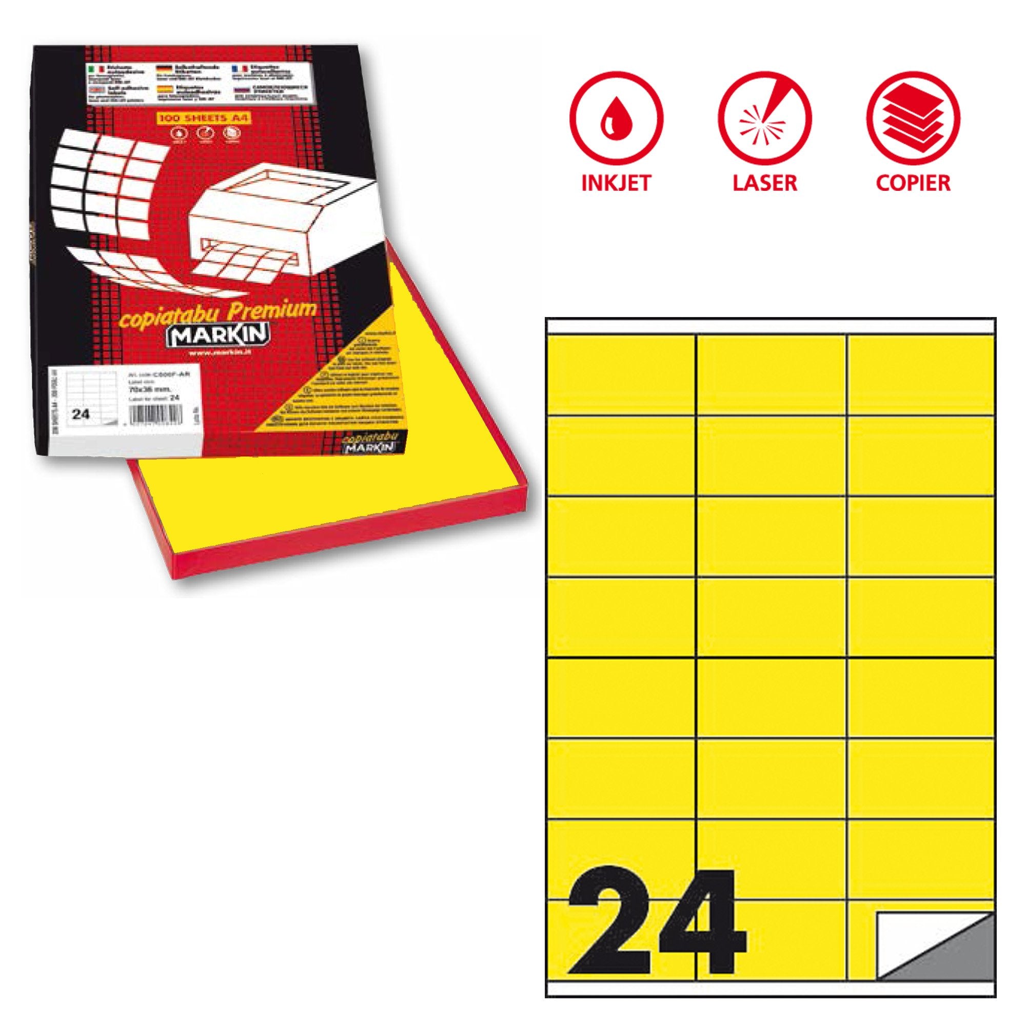markin-etichetta-adesiva-c-500-giallo-fluo-100fg-a4-70x36mm-24et-fg