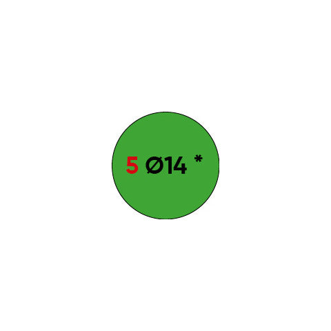 markin-etichette-permanenti-copiatabu-diametro-14-mm-verde-conf-10-blister-10-ff-a4-x11005ve