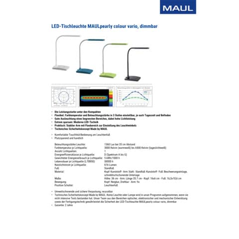 maul-lampada-scrivania-led-pearly-dimmer-atlantic-blue-z800035