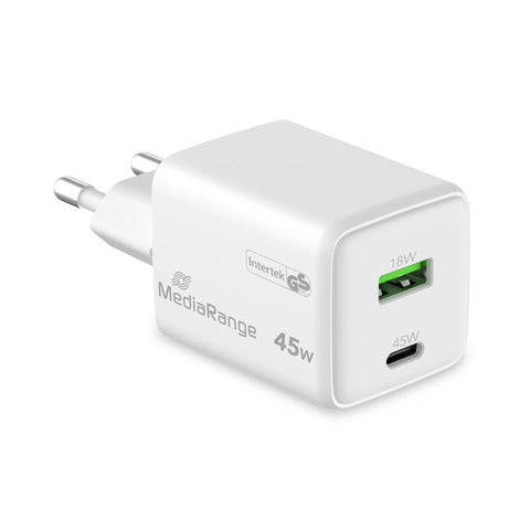 media-range-caricabatterie-rapido-gan-43w-uscita-usb-a-usb-c-media-range-bianco-mrma113-2