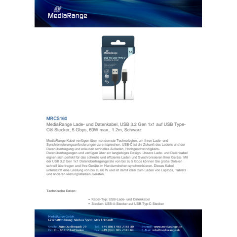 media-range-cavo-ricarica-sincronizzazione-usb-3-1-c-usb-3-0-1-2m-nero-mrcs160