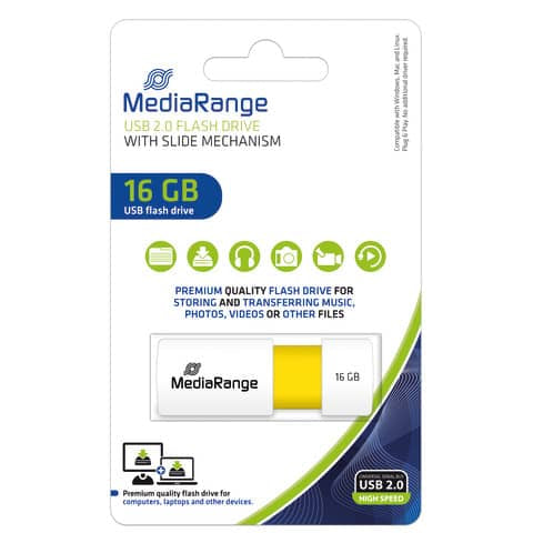 media-range-chiavetta-usb-2-0-16-gb-giallo-mr972