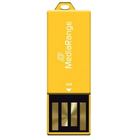 media-range-chiavetta-usb-2-0-nano-16-gb-giallo-mr976