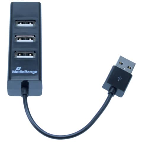 media-range-hub-usb-2-0-quattro-porte-alimentato-tramite-porta-usb-mrcs502