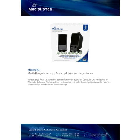 media-range-set-altoparlanti-2-0-nero-mros352