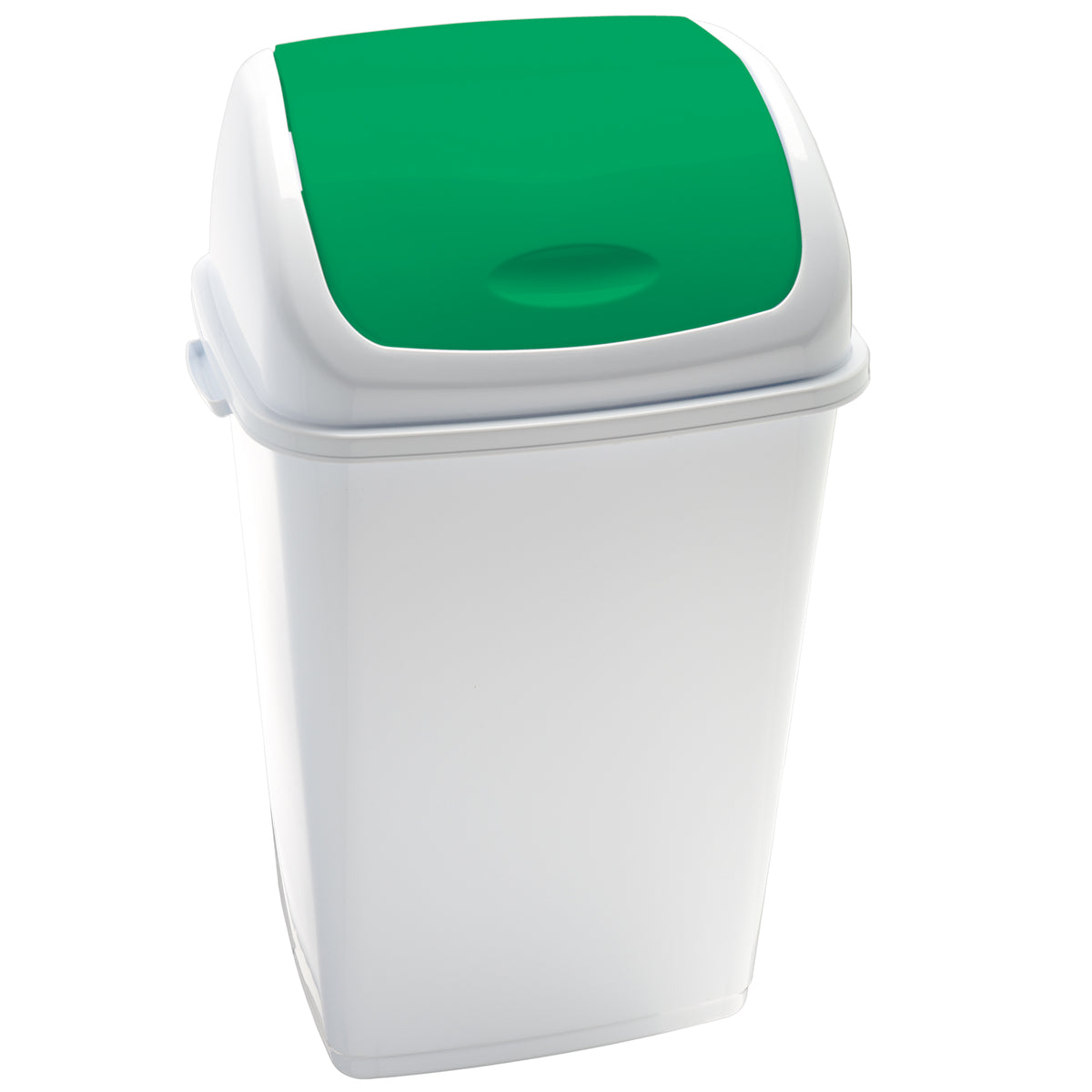 medialinternational-pattumiera-basculante-50lt-rif-basic-bianco-verde