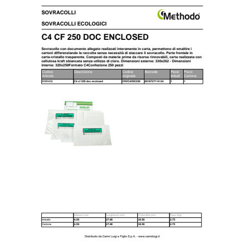 methodo-buste-adesive-carta-ecologica-c4-trasparenti-320x250-mm-scritta-doc-enclosed-conf-250-pezzi-x101412