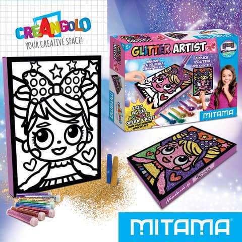mitama-glitter-artist-cat-quadretto-adesivo-a4-8-polverine-glitter-2-colle-glitter-colori-assortiti-62867