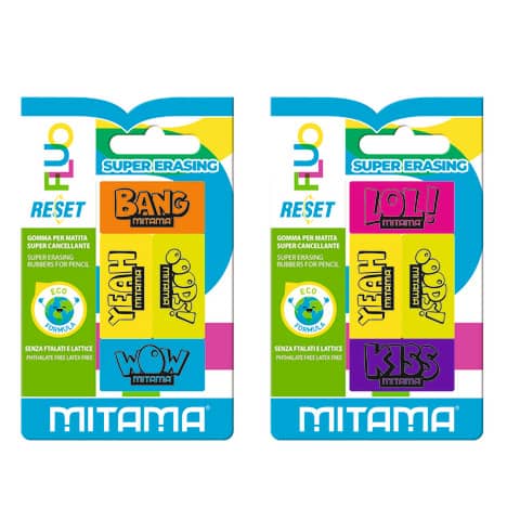 mitama-gomma-matita-reset-fluo-colori-fluo-assortiti-conf-4-pezzi-61369