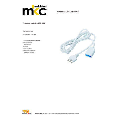 mkc-prolunga-elettrica-spina-16a-presa-10-16a-cavo-3x1-mmq-bianca-cavo-3-m-492517384