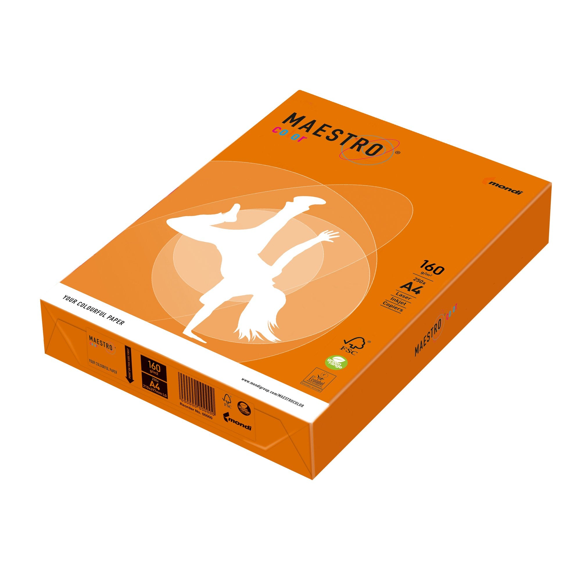 mondi-carta-maestro-color-a4-210x297mm-160gr-250fg-arancio-forte-or43
