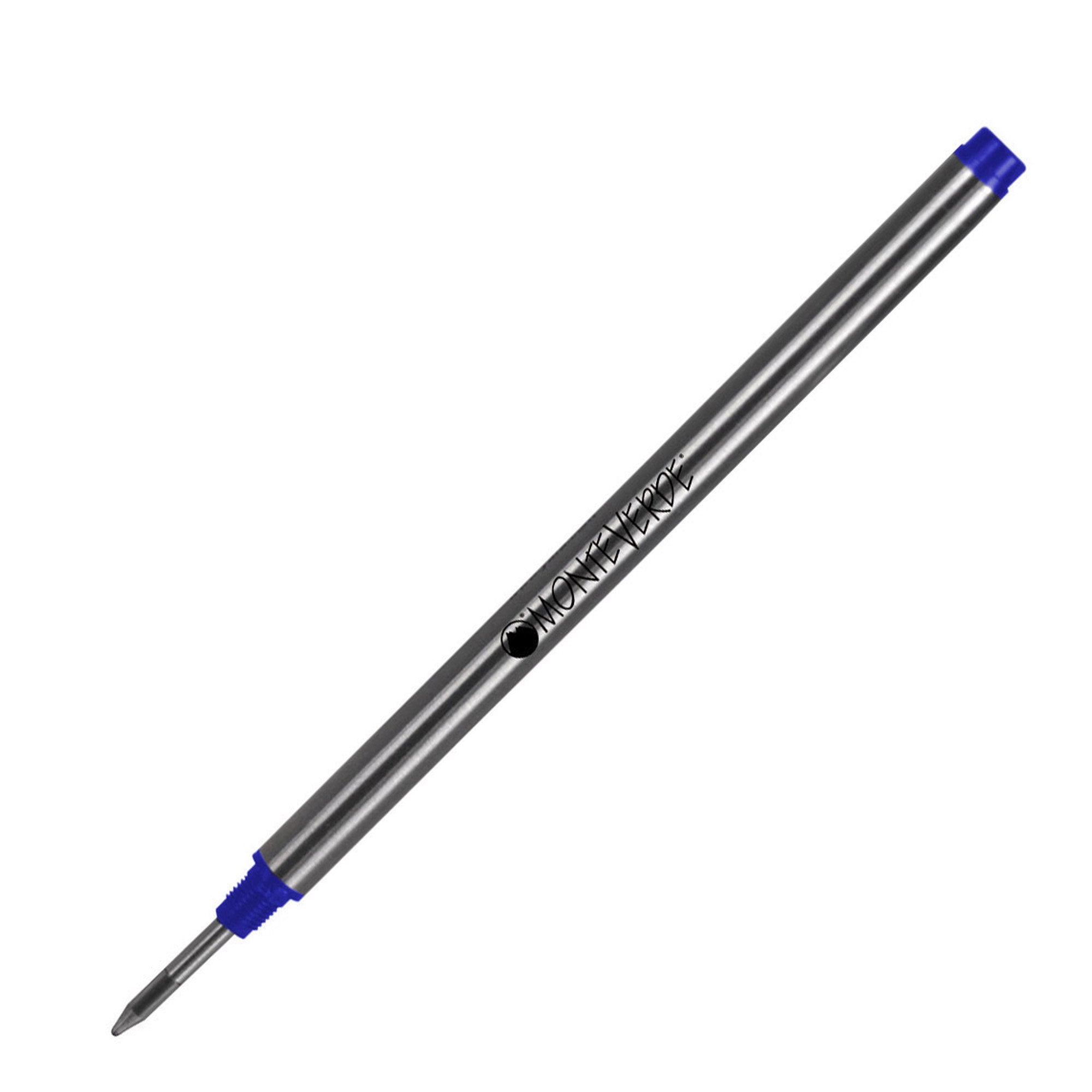 monteverde-blister-2-refill-metallo-roller-montblanc-blu-punta-fine