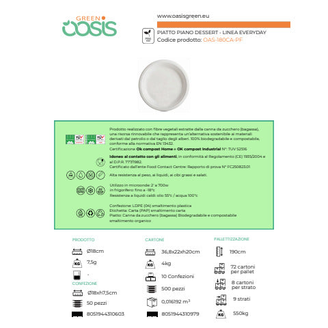 oasis-green-piatto-dessert-rotondo-canna-zucchero-bianco-conf-50-pz-diametro-18-cm-oas-180ca