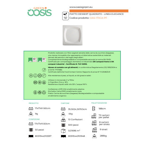 oasis-green-piatto-piano-quadrato-canna-zucchero-conf-50-pz-17x17-cm-oas-170ca