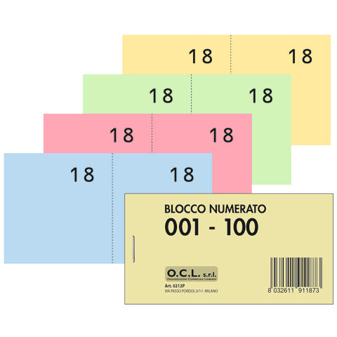 ocl-blocchi-lotteria-madre-figlia-o-c-l-serie-numerata-1-100-4-colori-assortiti-conf-40-pz-0212p