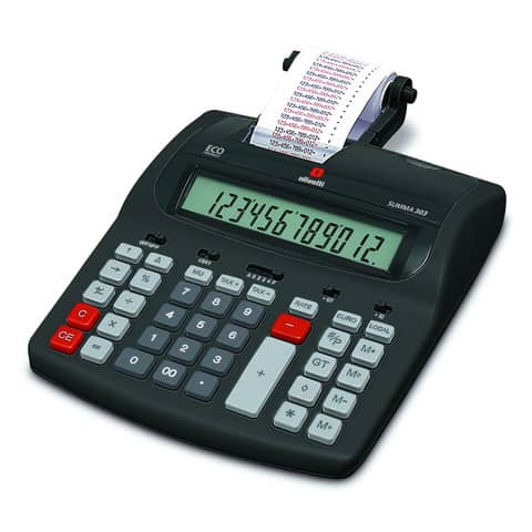 olivetti-calcolatrice-scrivente-tavolo-summa-303eu-display-lcd-12-cifre-nero-b4646-000